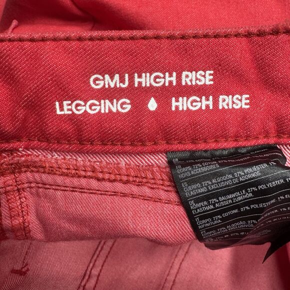 Volcom Jeans Womens 26 Red GMJ High Rise Jegging Denim Stretch Measures 26 x 27 - Picture 5 of 8